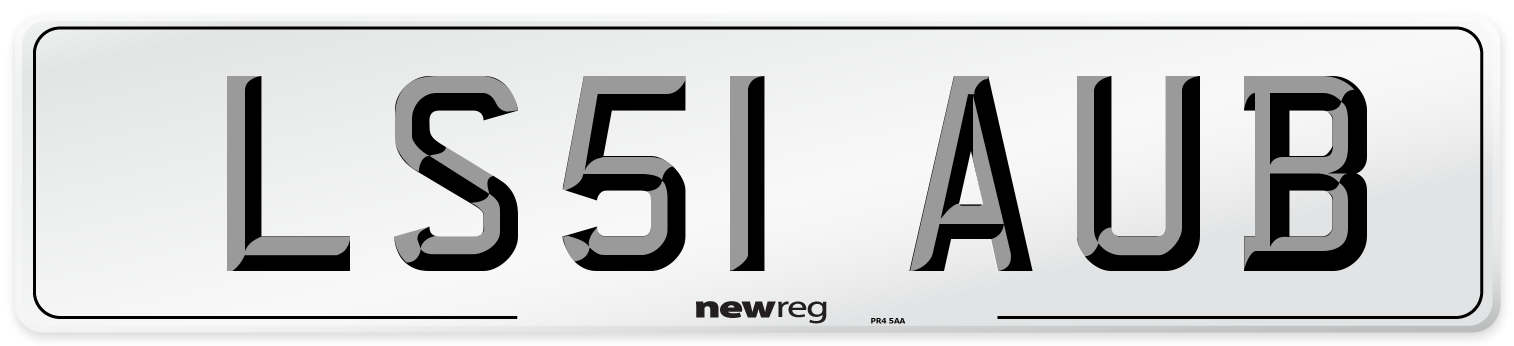 LS51 AUB Number Plate from New Reg